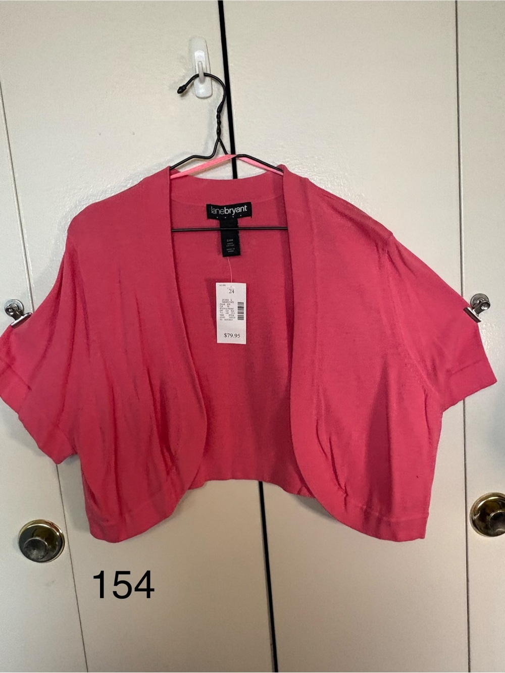 Lane Bryant Hot Pink Cotton Top with Tag